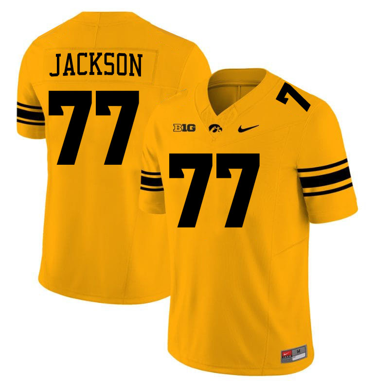 Alaric Jackson Iowa Jersey,University Of Iowa Hawkeyes Fotoball Uniforms,Jersey,Gears-Gold